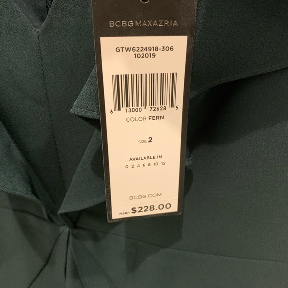 NEW BCBGmaxazria Tyrah Dress in Emerald